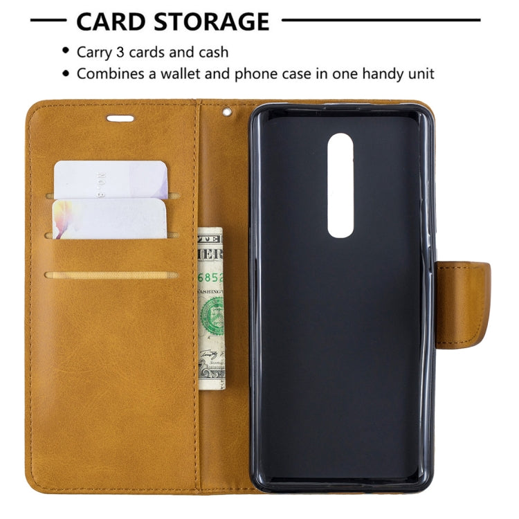 Retro Lambskin Texture Pure Color Horizontal Flip PU Leather Case with Holder & Card Slots & Wallet & Lanyard for Xiaomi Redmi K20