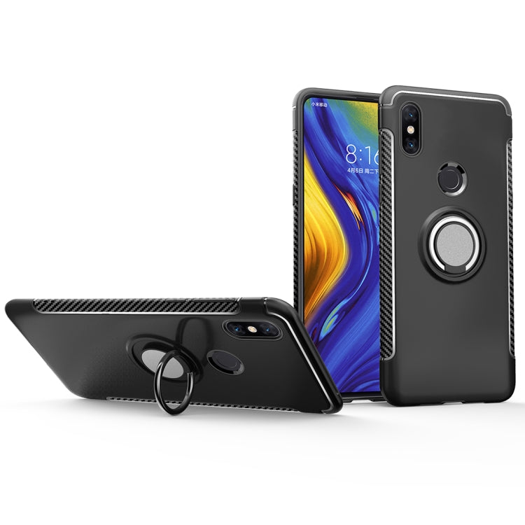 Magnetic 360 Degrees Rotation Ring Armor Phone Protective Case for Xiaomi Mix 3