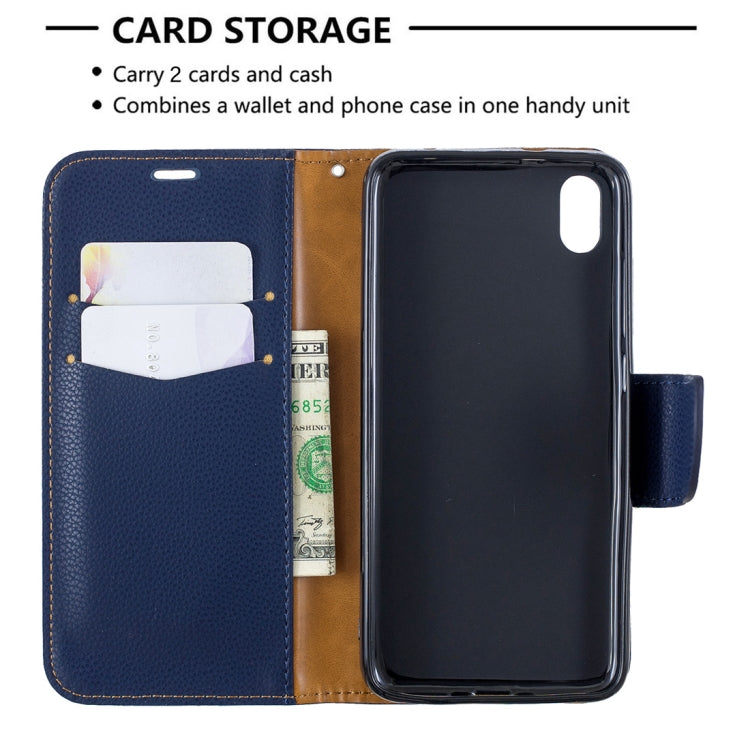 Litchi Texture Pure Color Horizontal Flip PU Leather Case with Holder & Card Slots & Wallet & Lanyard for Xiaomi Redmi 7A
