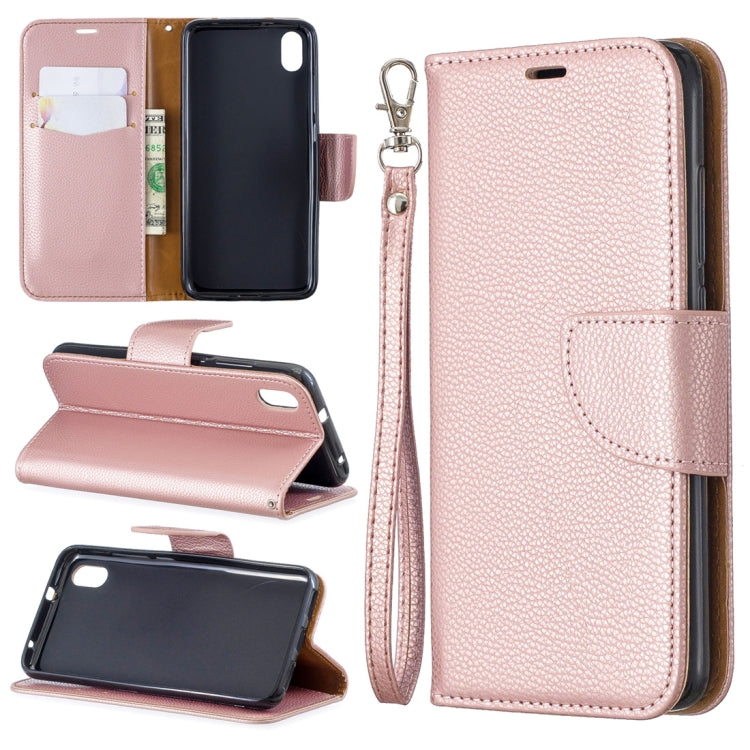 Litchi Texture Pure Color Horizontal Flip PU Leather Case with Holder & Card Slots & Wallet & Lanyard for Xiaomi Redmi 7A