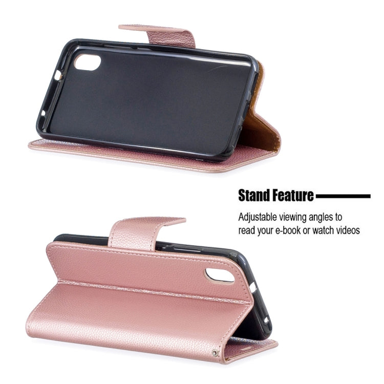 Litchi Texture Pure Color Horizontal Flip PU Leather Case with Holder & Card Slots & Wallet & Lanyard for Xiaomi Redmi 7A