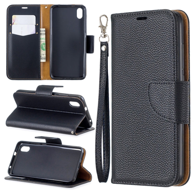 Litchi Texture Pure Color Horizontal Flip PU Leather Case with Holder & Card Slots & Wallet & Lanyard for Xiaomi Redmi 7A