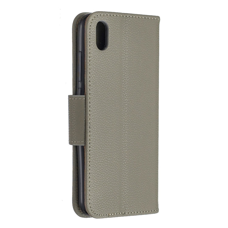 Litchi Texture Pure Color Horizontal Flip PU Leather Case with Holder & Card Slots & Wallet & Lanyard for Xiaomi Redmi 7A