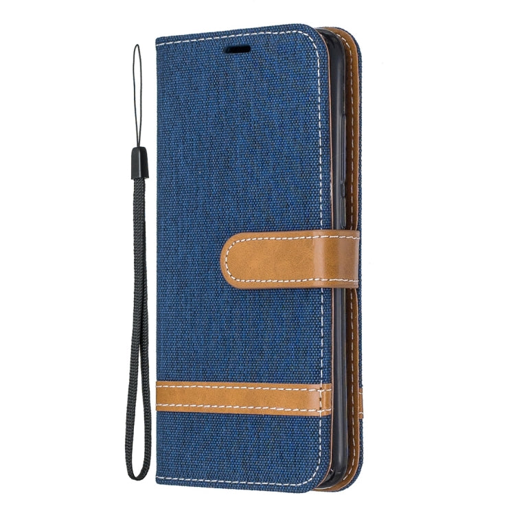 Color Matching Denim Texture Horizontal Flip Leather Case with Holder & Card Slots & Wallet & Lanyard for Xiaomi Redmi 7A