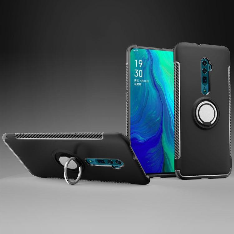 Magnetic Armor Protective Case with 360 Degree Rotation Ring Holder For OPPO Reno 10x zoom