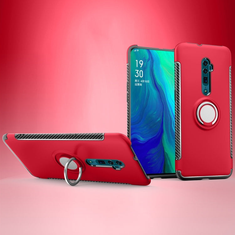 Magnetic Armor Protective Case with 360 Degree Rotation Ring Holder For OPPO Reno 10x zoom