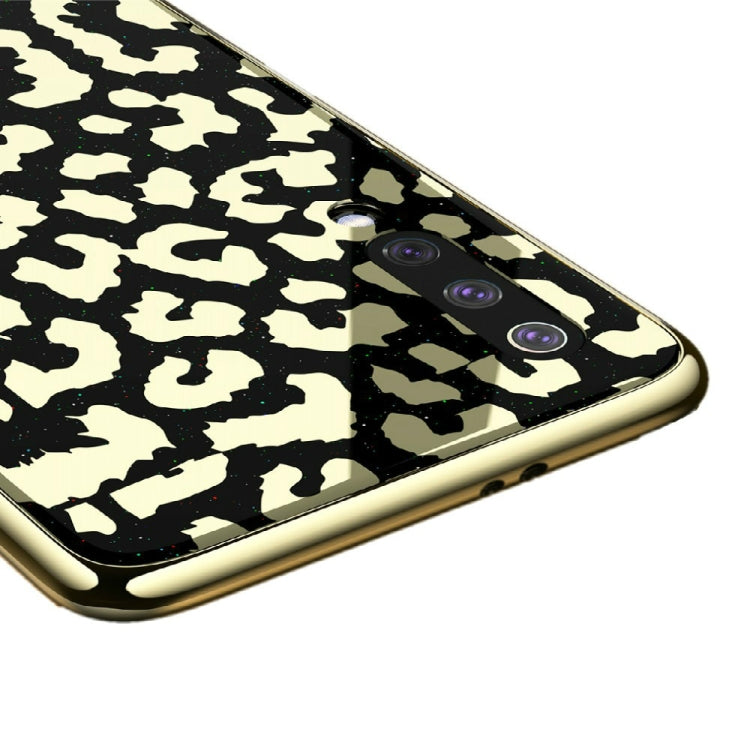 Leopard Pattern Electroplating Soft Frame Plexiglass Mirror Protective Case For Xiaomi Mi 8