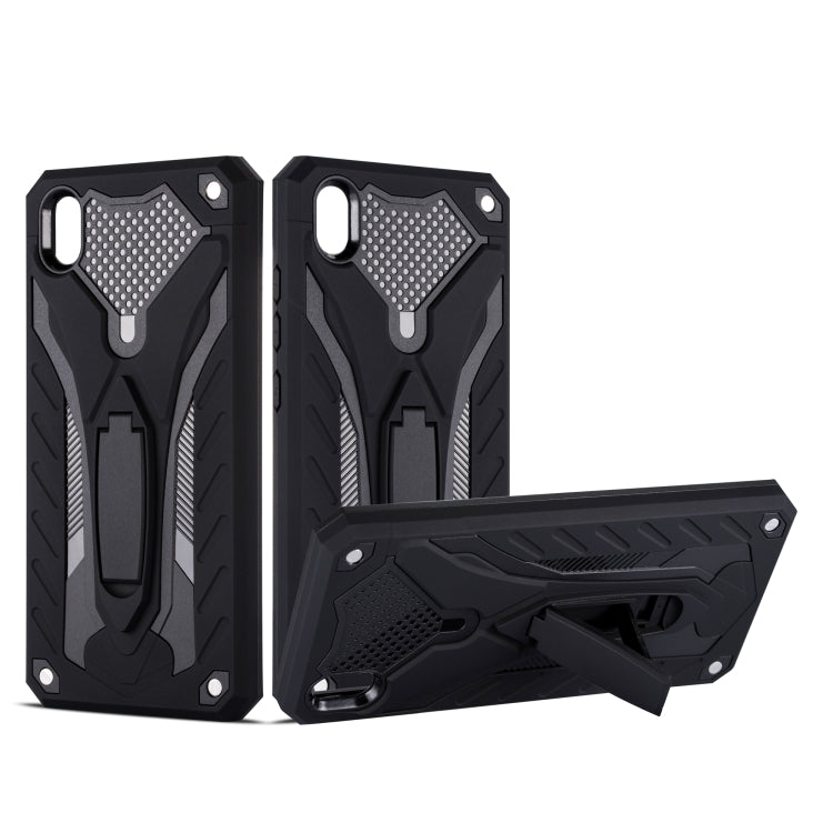 Shockproof TPU + PC Protective Case with Holder For Vivo Y91
