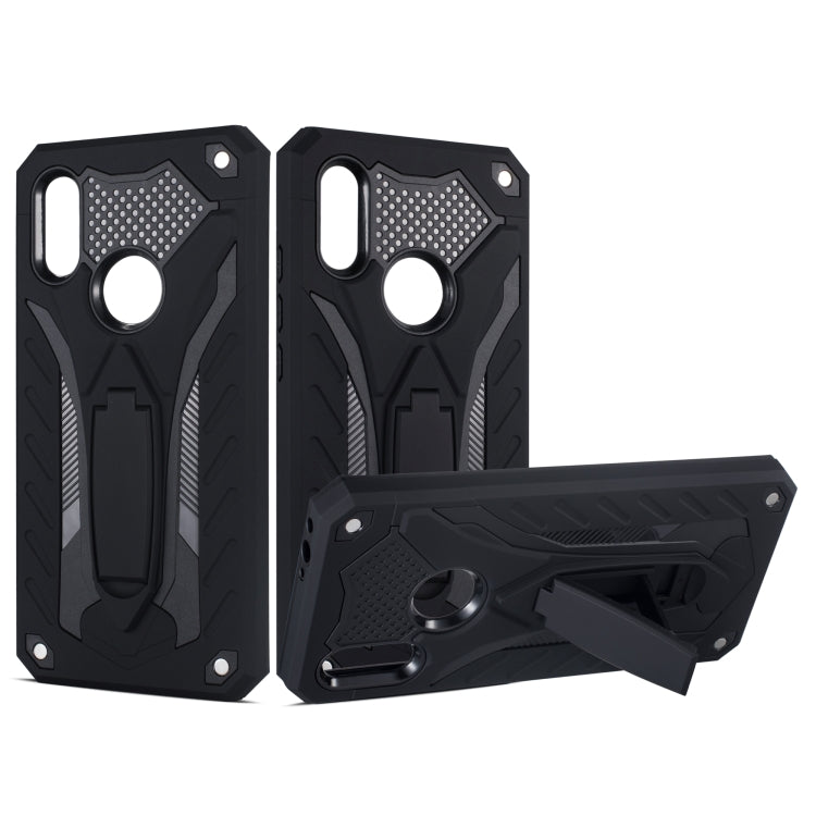 Shockproof TPU + PC Protective Case with Holder For Xiaomi Redmi 7