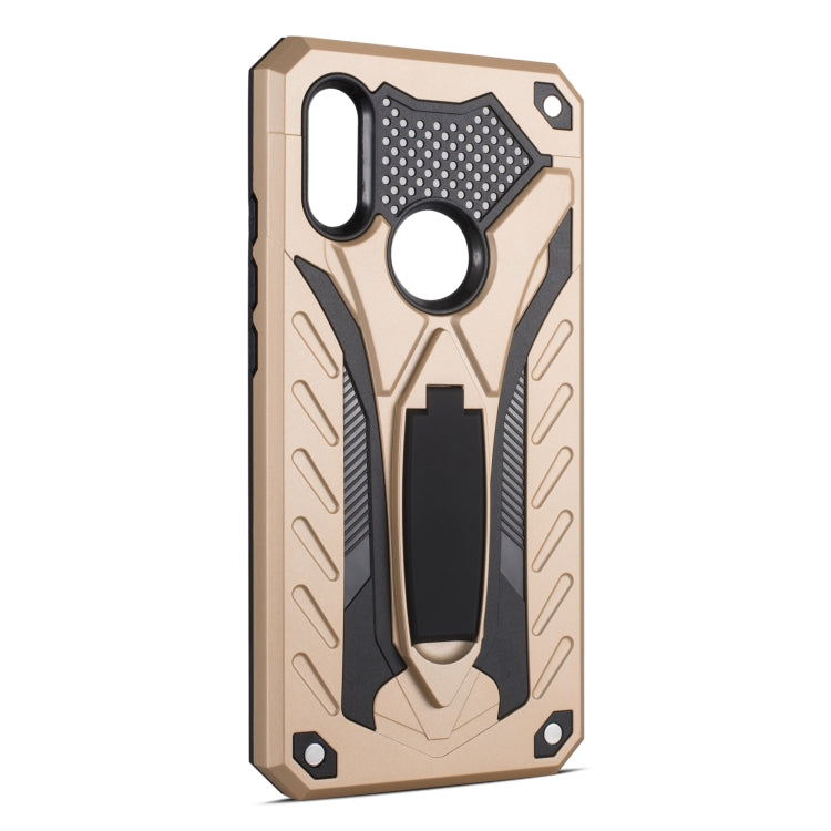 Shockproof TPU + PC Protective Case with Holder For Xiaomi Redmi 7