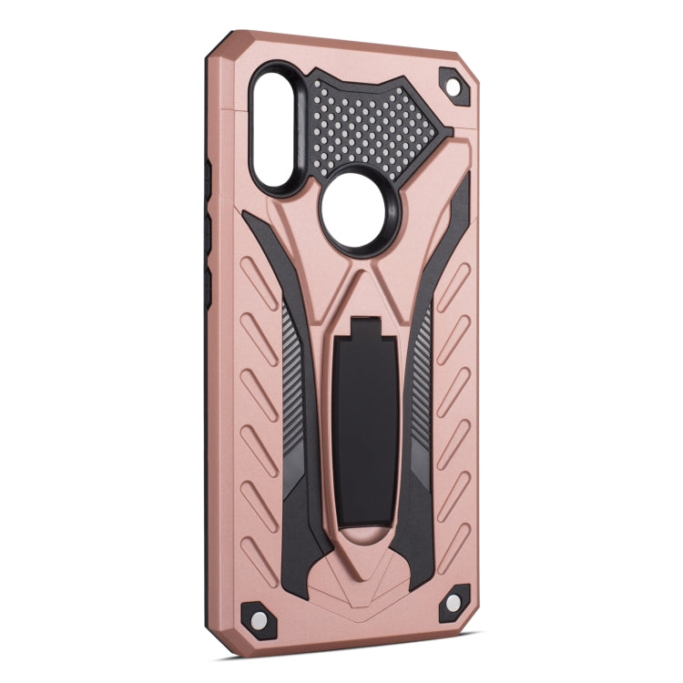 Shockproof TPU + PC Protective Case with Holder For Xiaomi Redmi 7