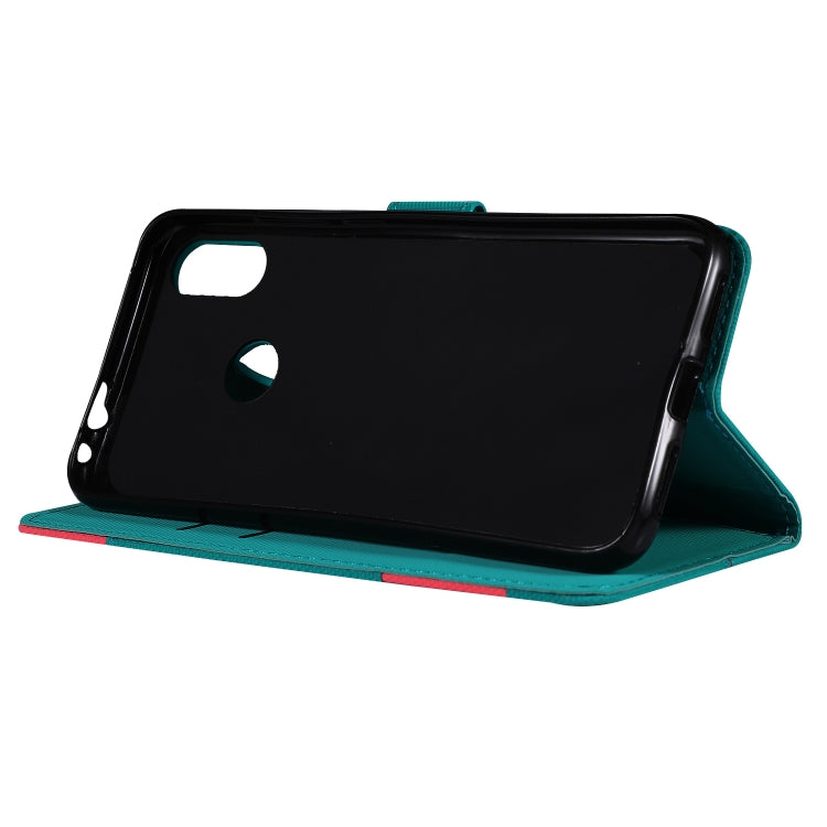 Fabric Stitching Embroidery Horizontal Flip Leather Case With Holder & Card Slots & Wallet for Xiaomi Redmi Note 7