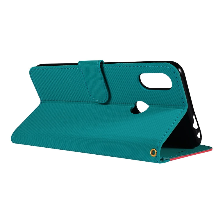 Fabric Stitching Embroidery Horizontal Flip Leather Case With Holder & Card Slots & Wallet for Xiaomi Redmi Note 7