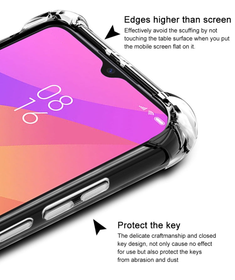 IMAK All-inclusive Shockproof Airbag TPU Case with Screen Protector For Xiaomi Mi CC9