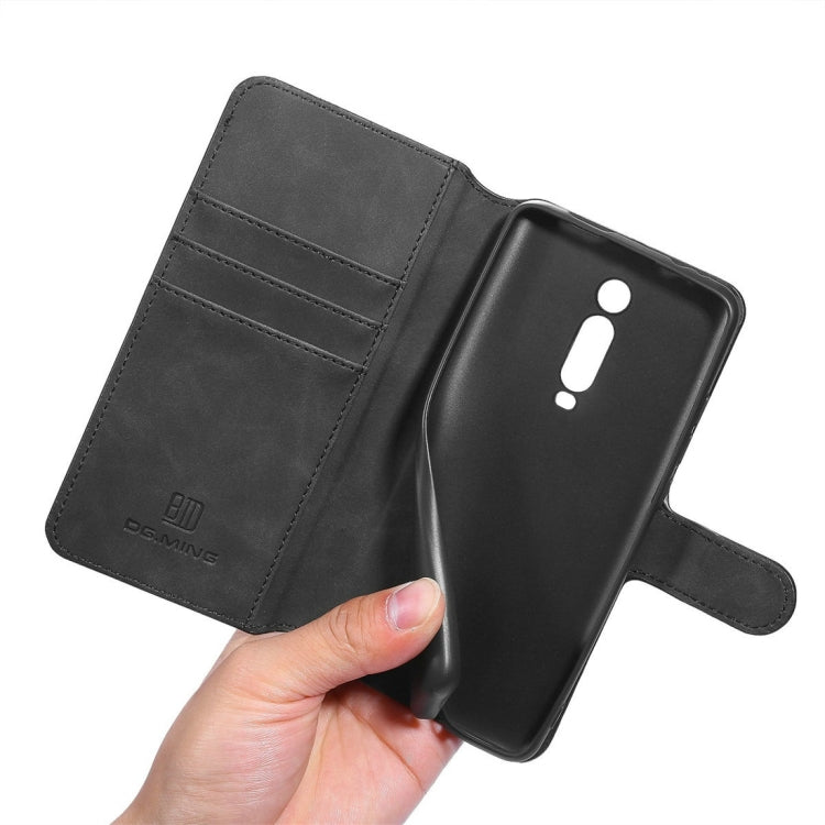 DG.MING Retro Oil Side Horizontal Flip Case with Holder & Card Slots & Wallet for Xiaomi Redmi K20 / K20 Pro / Mi 9T