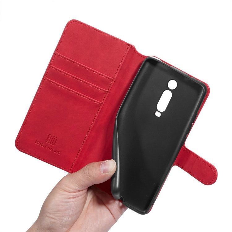 DG.MING Retro Oil Side Horizontal Flip Case with Holder & Card Slots & Wallet for Xiaomi Redmi K20 / K20 Pro / Mi 9T
