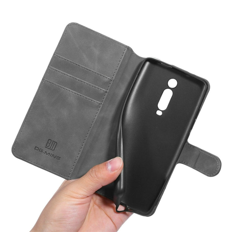 DG.MING Retro Oil Side Horizontal Flip Case with Holder & Card Slots & Wallet for Xiaomi Redmi K20 / K20 Pro / Mi 9T