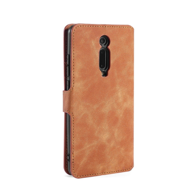 DG.MING Retro Oil Side Horizontal Flip Case with Holder & Card Slots & Wallet for Xiaomi Redmi K20 / K20 Pro / Mi 9T