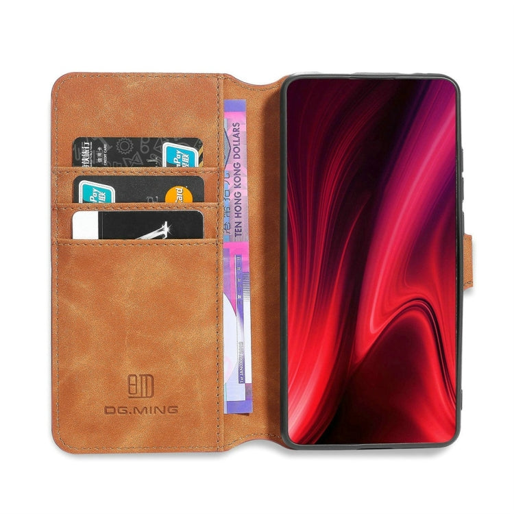DG.MING Retro Oil Side Horizontal Flip Case with Holder & Card Slots & Wallet for Xiaomi Redmi K20 / K20 Pro / Mi 9T