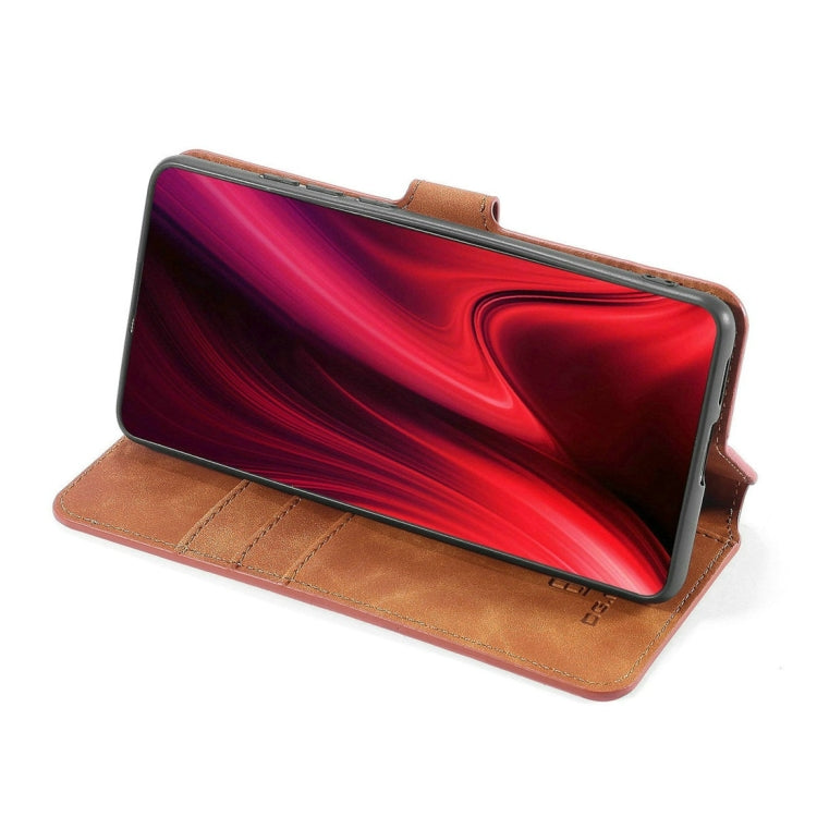 DG.MING Retro Oil Side Horizontal Flip Case with Holder & Card Slots & Wallet for Xiaomi Redmi K20 / K20 Pro / Mi 9T