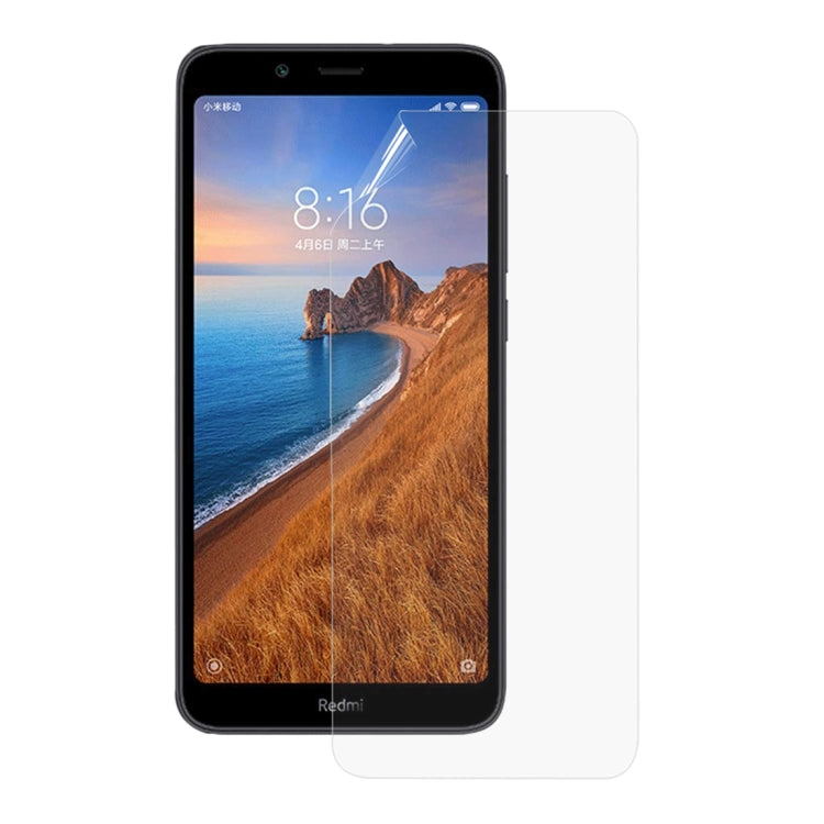 25 PCS Soft Hydrogel Film Full Cover Front Protector with Alcohol Cotton + Scratch Card for Xiaomi Redmi 7A