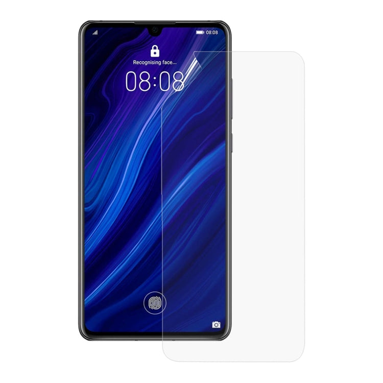25 PCS Soft Hydrogel Film Full Cover Front Protector with Alcohol Cotton + Scratch Card for Huawei P30