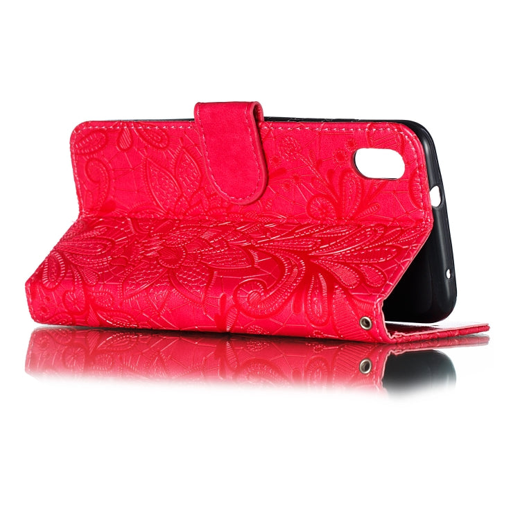 Lace Flower Horizontal Flip Leather Case with Holder & Card Slots & Wallet for Xiaomi Redmi 7A