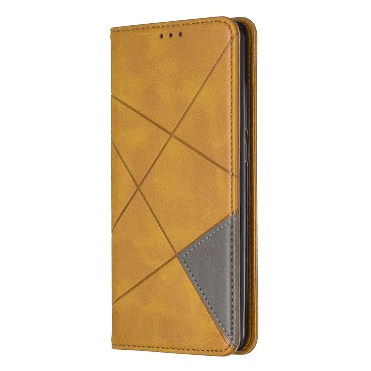 Rhombus Texture Horizontal Flip Magnetic Leather Case with Holder & Card Slots