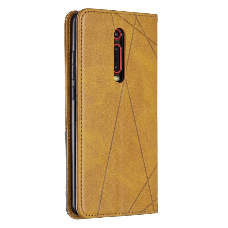 Rhombus Texture Horizontal Flip Magnetic Leather Case with Holder & Card Slots