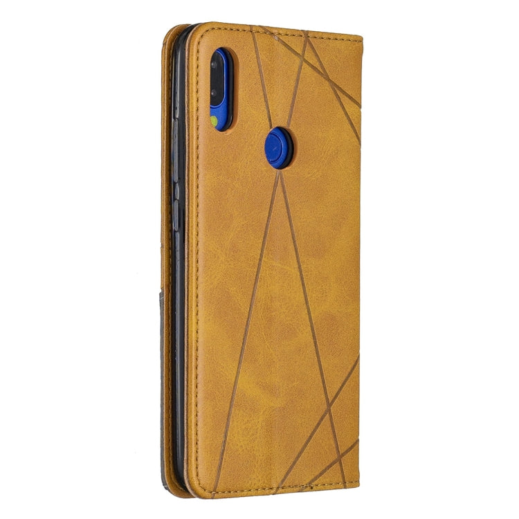 Rhombus Texture Horizontal Flip Magnetic Leather Case with Holder & Card Slots For Xiaomi Redmi Note 7