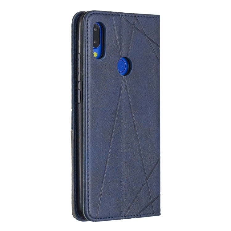 Rhombus Texture Horizontal Flip Magnetic Leather Case with Holder & Card Slots For Xiaomi Redmi Note 7