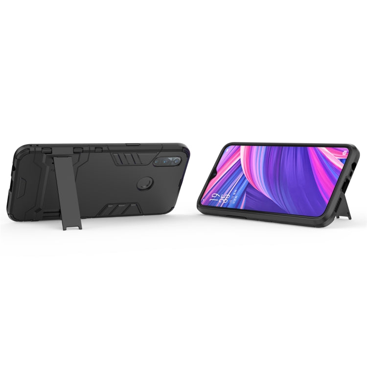 Shockproof PC + TPU Case with Holder for OPPO Realme 3