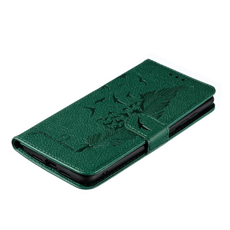 Feather Pattern Litchi Texture Horizontal Flip Leather Case with Wallet & Holder & Card Slots For Xiaomi Mi 9