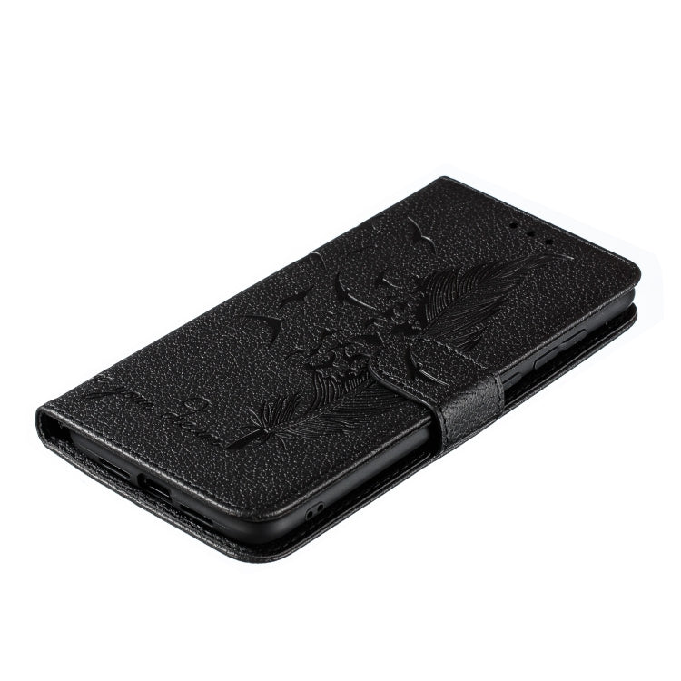 Feather Pattern Litchi Texture Horizontal Flip Leather Case with Wallet & Holder & Card Slots For Xiaomi Mi 9