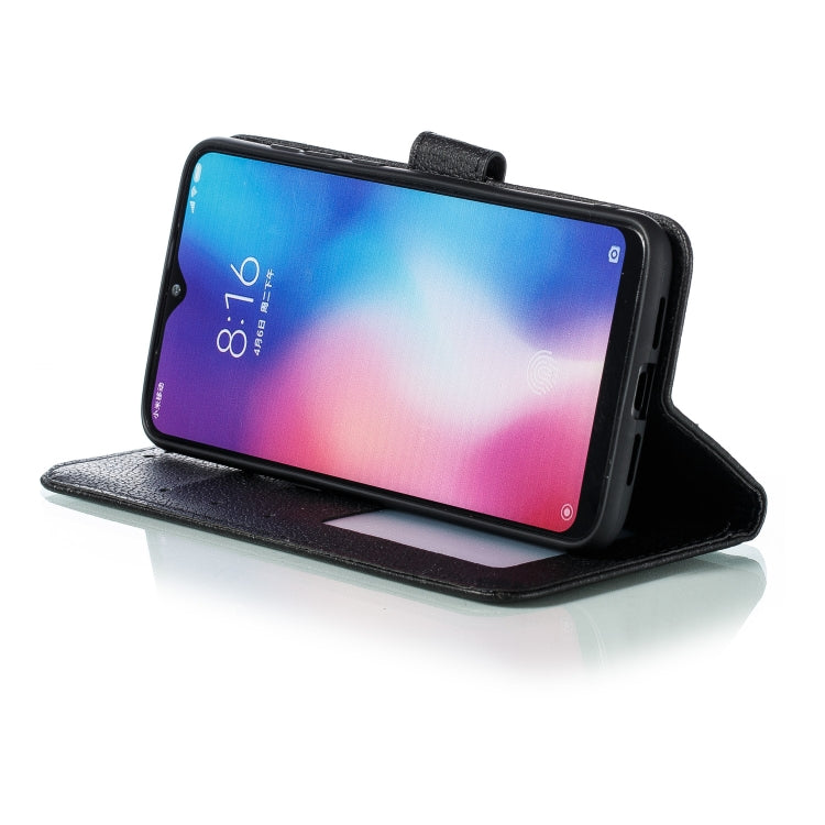 Feather Pattern Litchi Texture Horizontal Flip Leather Case with Wallet & Holder & Card Slots For Xiaomi Mi 9