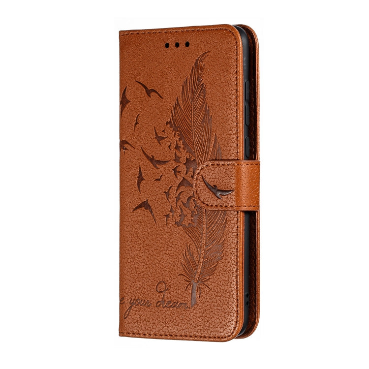 Feather Pattern Litchi Texture Horizontal Flip Leather Case with Wallet & Holder & Card Slots For Xiaomi Mi 9