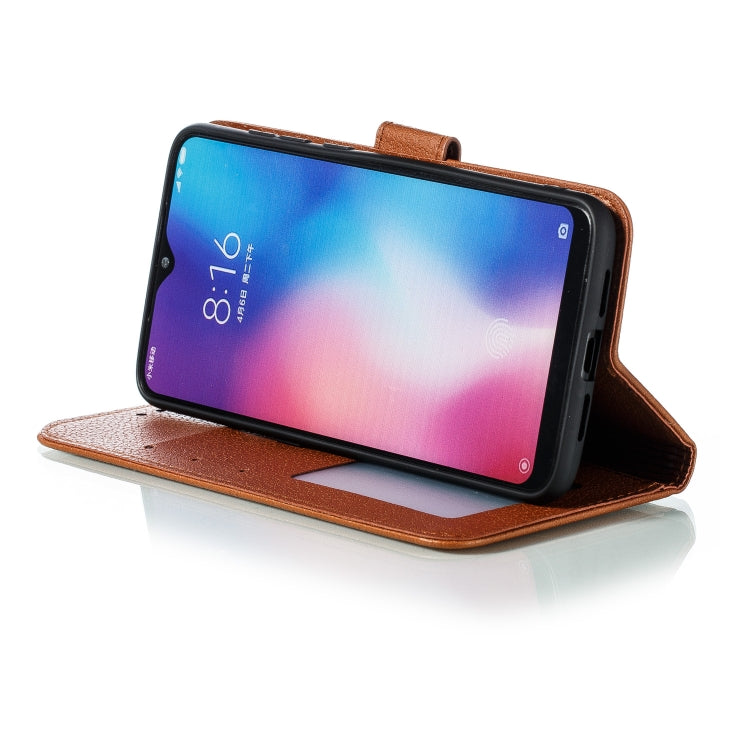 Feather Pattern Litchi Texture Horizontal Flip Leather Case with Wallet & Holder & Card Slots For Xiaomi Mi 9