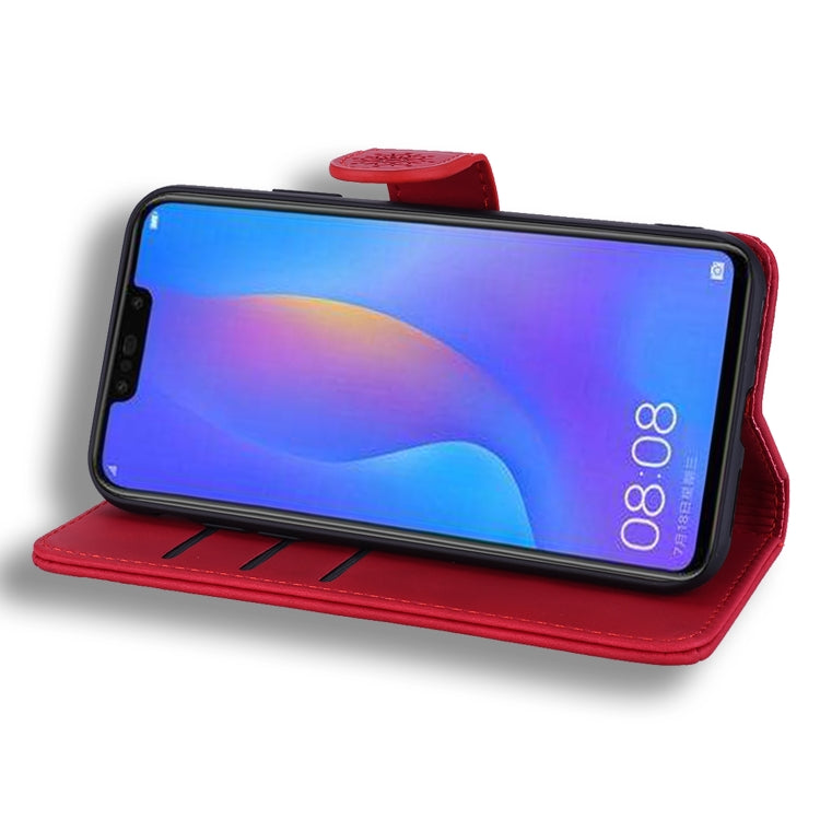 Calf Pattern Double Folding Design Embossed Leather Case with Wallet & Holder & Card Slots for Xiaomi Redmi Note 6 / Note 6 Pro