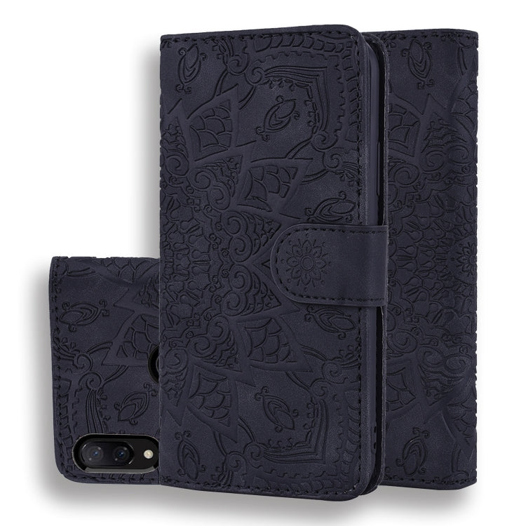 Calf Pattern Double Folding Design Embossed Leather Case with Wallet & Holder & Card Slots for Xiaomi Redmi Note 7 / Note 7 Pro