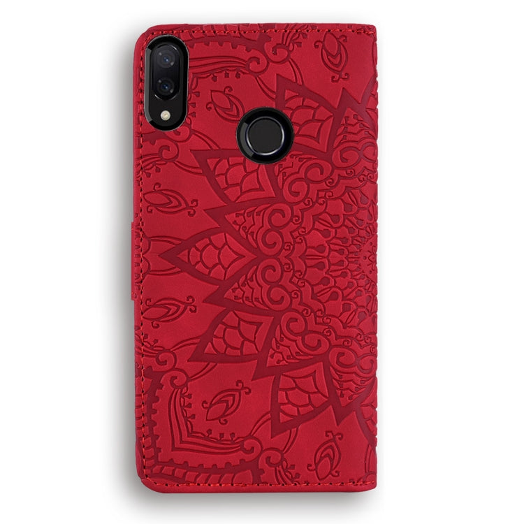 Calf Pattern Double Folding Design Embossed Leather Case with Wallet & Holder & Card Slots for Xiaomi Redmi Note 7 / Note 7 Pro