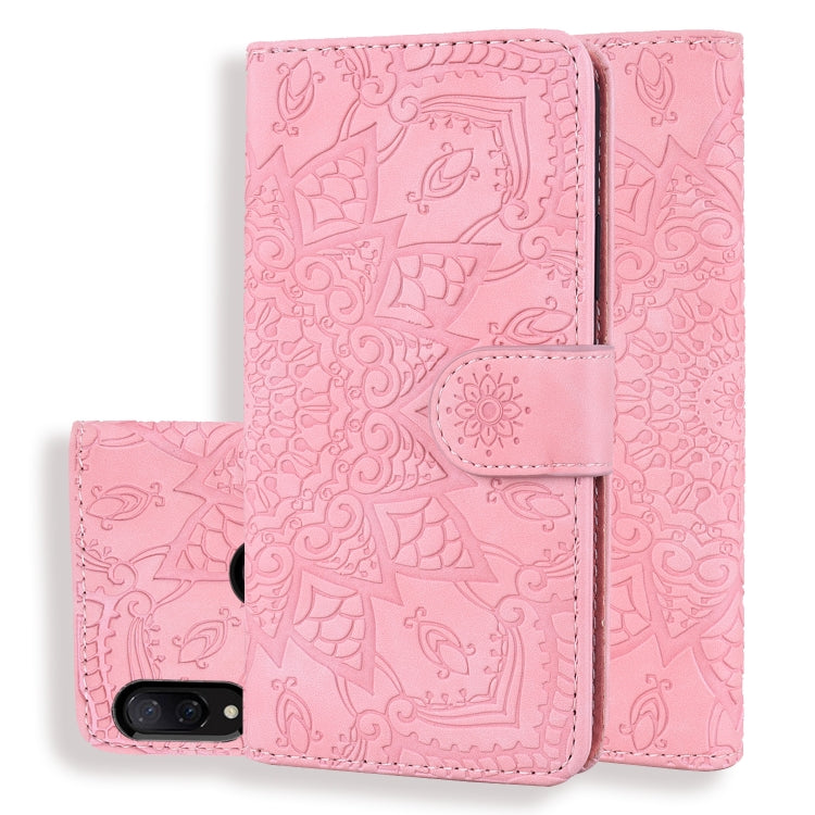 Calf Pattern Double Folding Design Embossed Leather Case with Wallet & Holder & Card Slots for Xiaomi Redmi Note 7 / Note 7 Pro