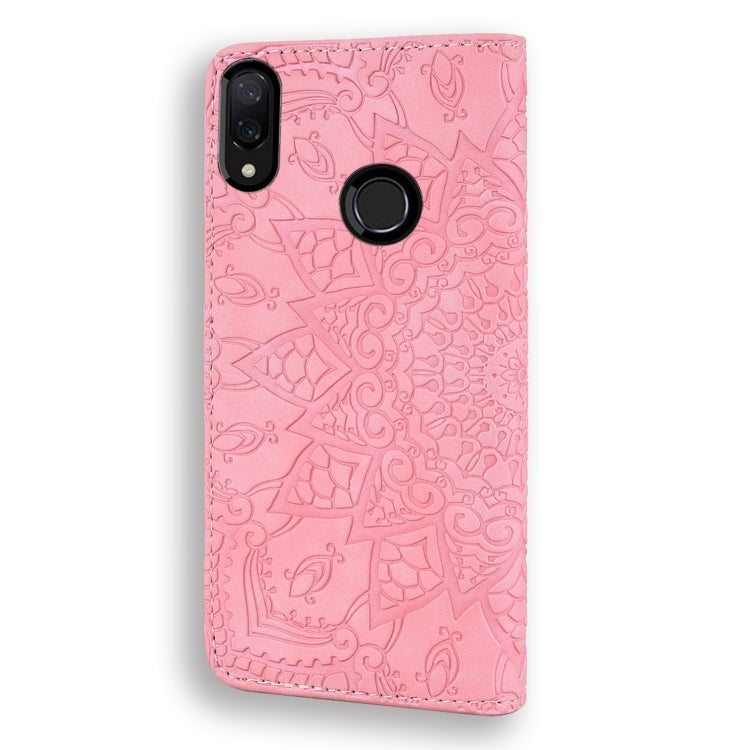 Calf Pattern Double Folding Design Embossed Leather Case with Wallet & Holder & Card Slots for Xiaomi Redmi Note 7 / Note 7 Pro