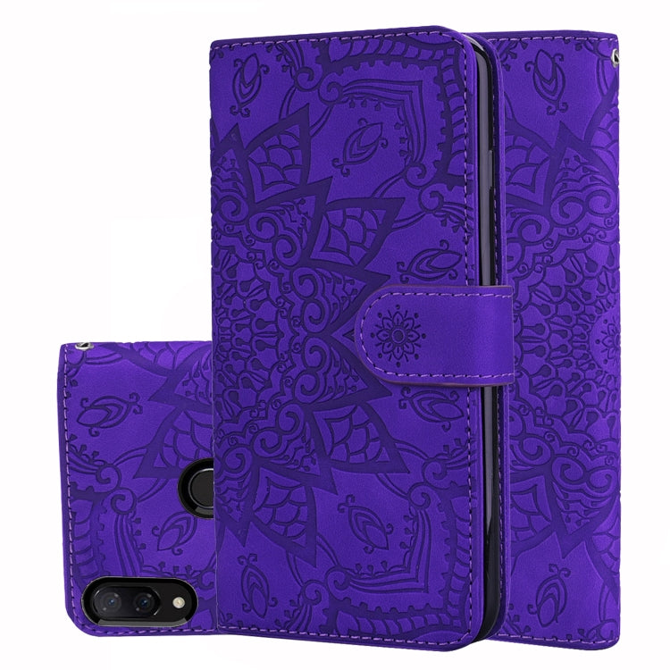 Calf Pattern Double Folding Design Embossed Leather Case with Wallet & Holder & Card Slots for Xiaomi Redmi Note 7 / Note 7 Pro