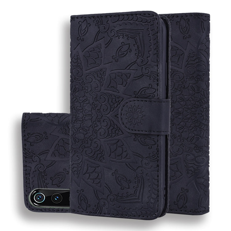 Calf Pattern Double Folding Design Embossed Leather Case with Wallet & Holder & Card Slots for Xiaomi Mi 9