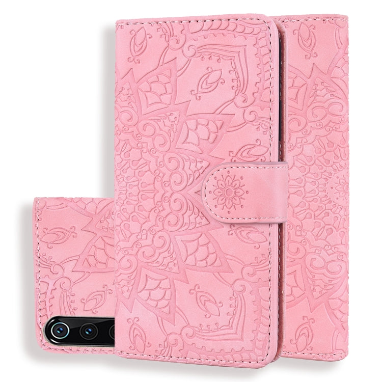 Calf Pattern Double Folding Design Embossed Leather Case with Wallet & Holder & Card Slots for Xiaomi Mi 9