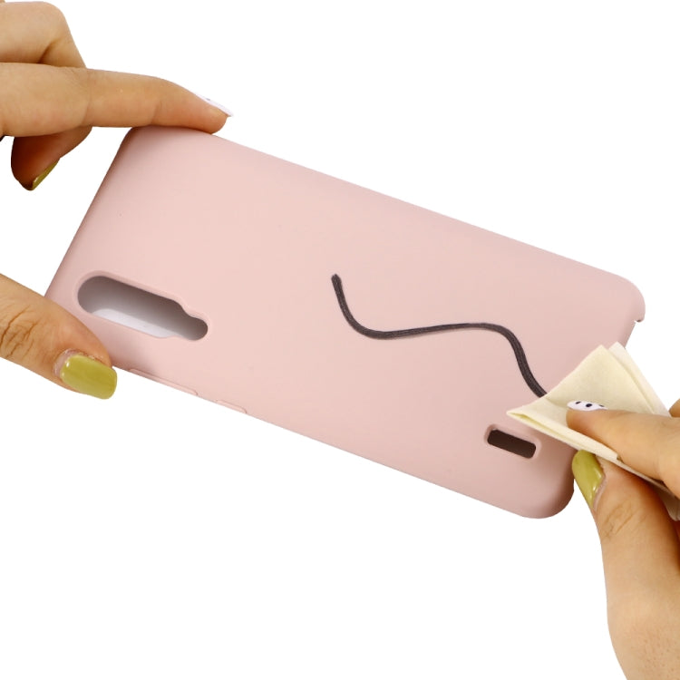 Solid Color Liquid Silicone Shockproof Coverage Case For Xiaomi Mi CC9e