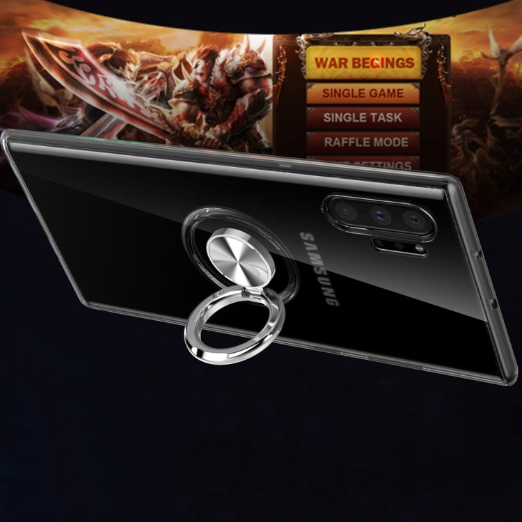 For Galaxy Note 10+ Ultra-thin TPU Protective Case with 360 Degree Rotation Holder