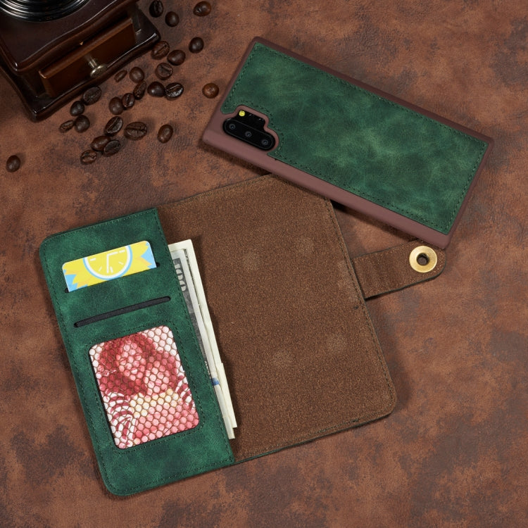 For Galaxy Note10+ Retro Magnetic Detachable Horizontal Flip Leather Case, with Card Slots & Wallet & Photo Frame