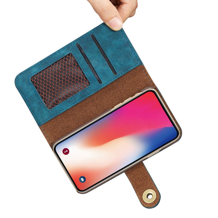 For Galaxy Note10+ Retro Magnetic Detachable Horizontal Flip Leather Case, with Card Slots & Wallet & Photo Frame