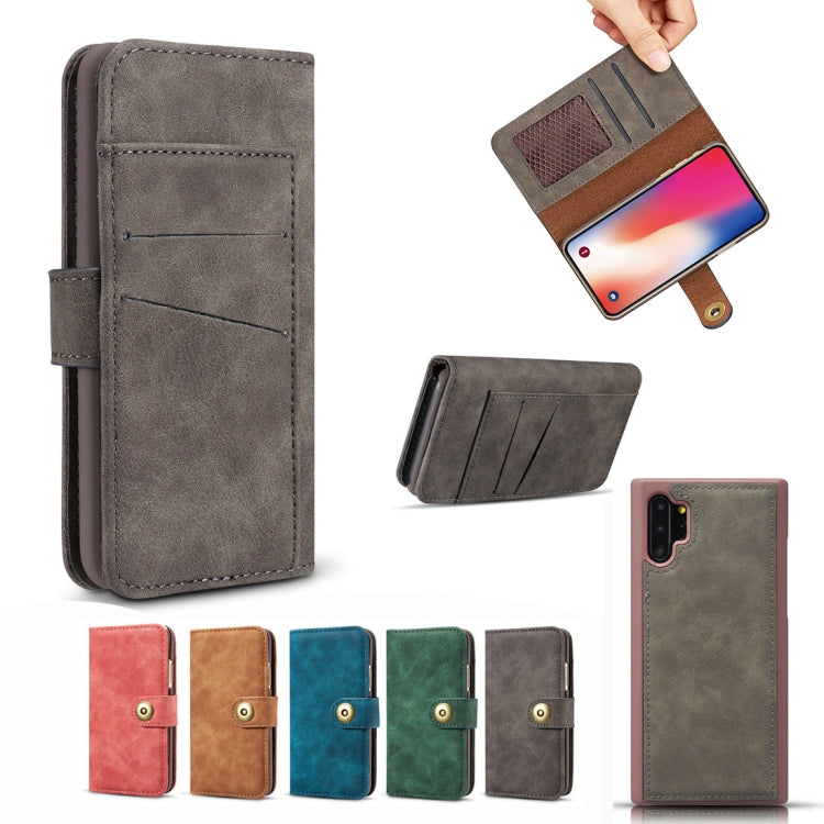 For Galaxy Note10+ Retro Magnetic Detachable Horizontal Flip Leather Case, with Card Slots & Wallet & Photo Frame